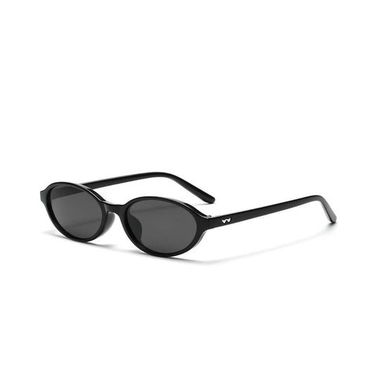 Retro Oval Polarized Sunglasses Vintage Y2K Slim Frame Eyewear