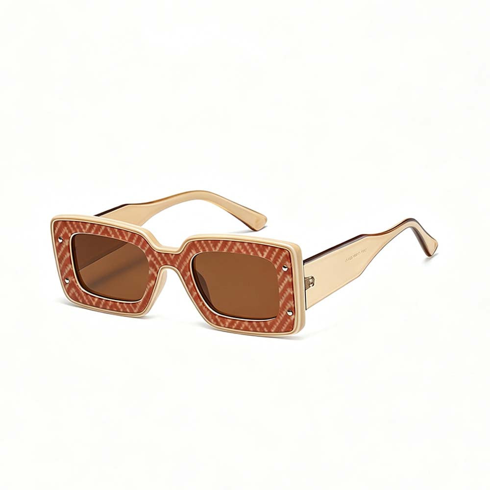 Retro Y2K Übergroße quadratische Sonnenbrille UV400