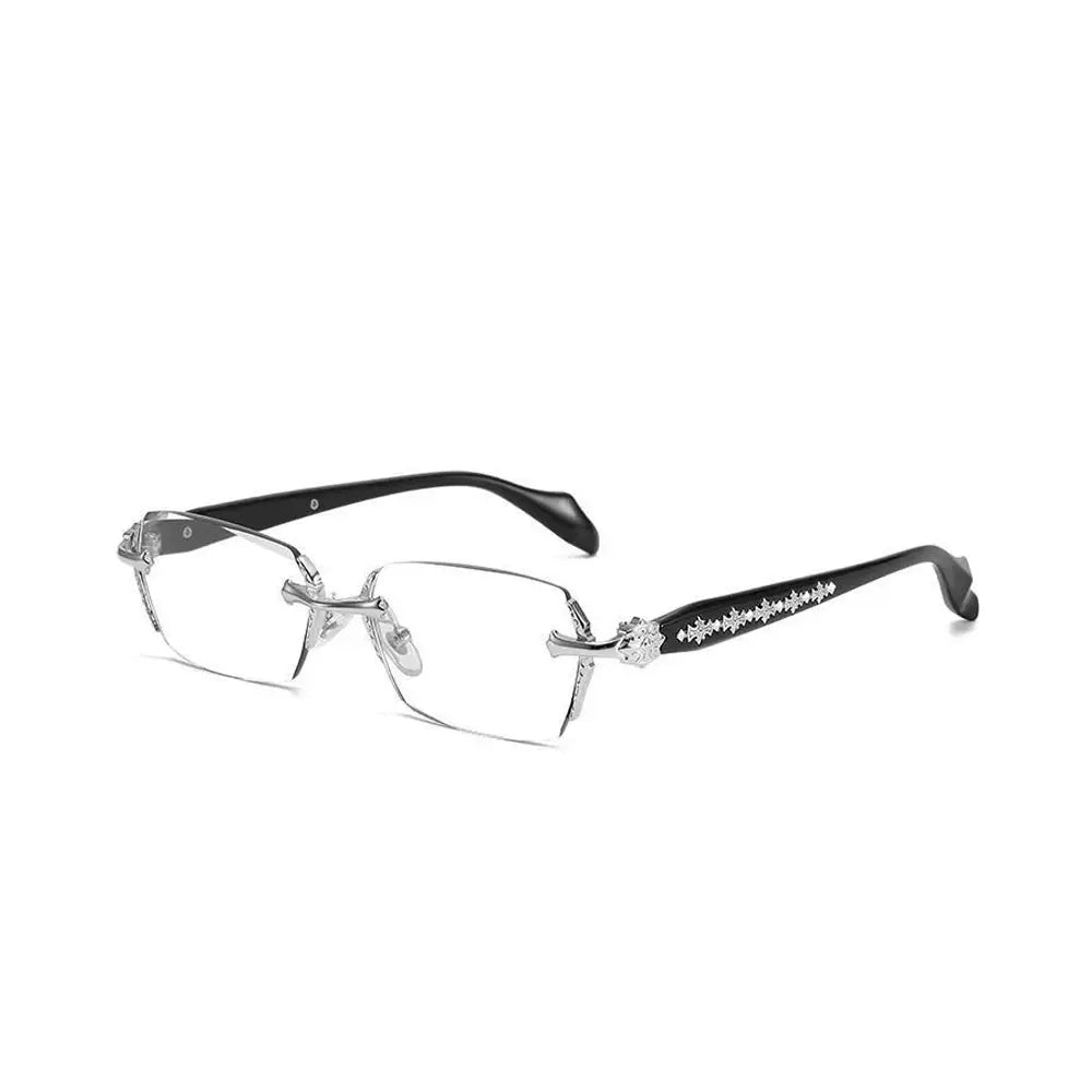 Rimless Blue Light Glasses Minimal Business Fashion Eyewear