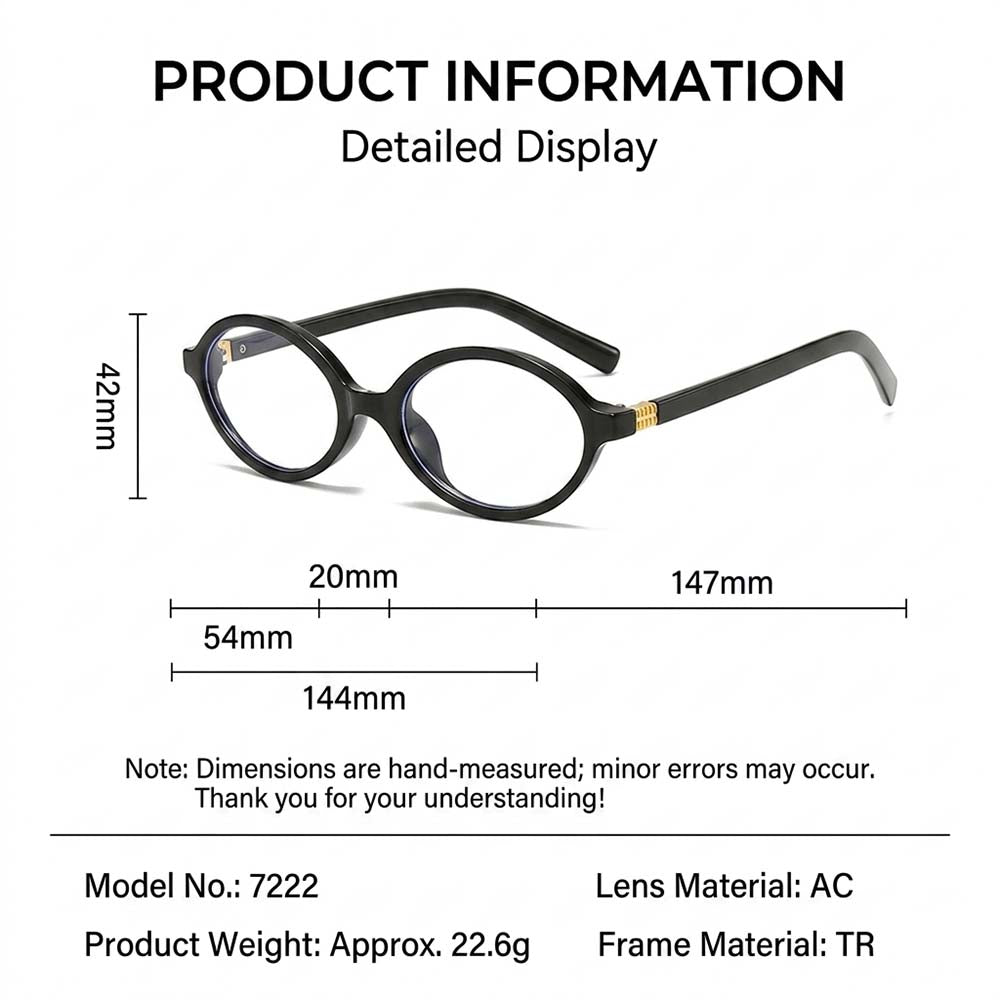 Vintage Oval Frame Sunglasses for Women Korean Retro Chic