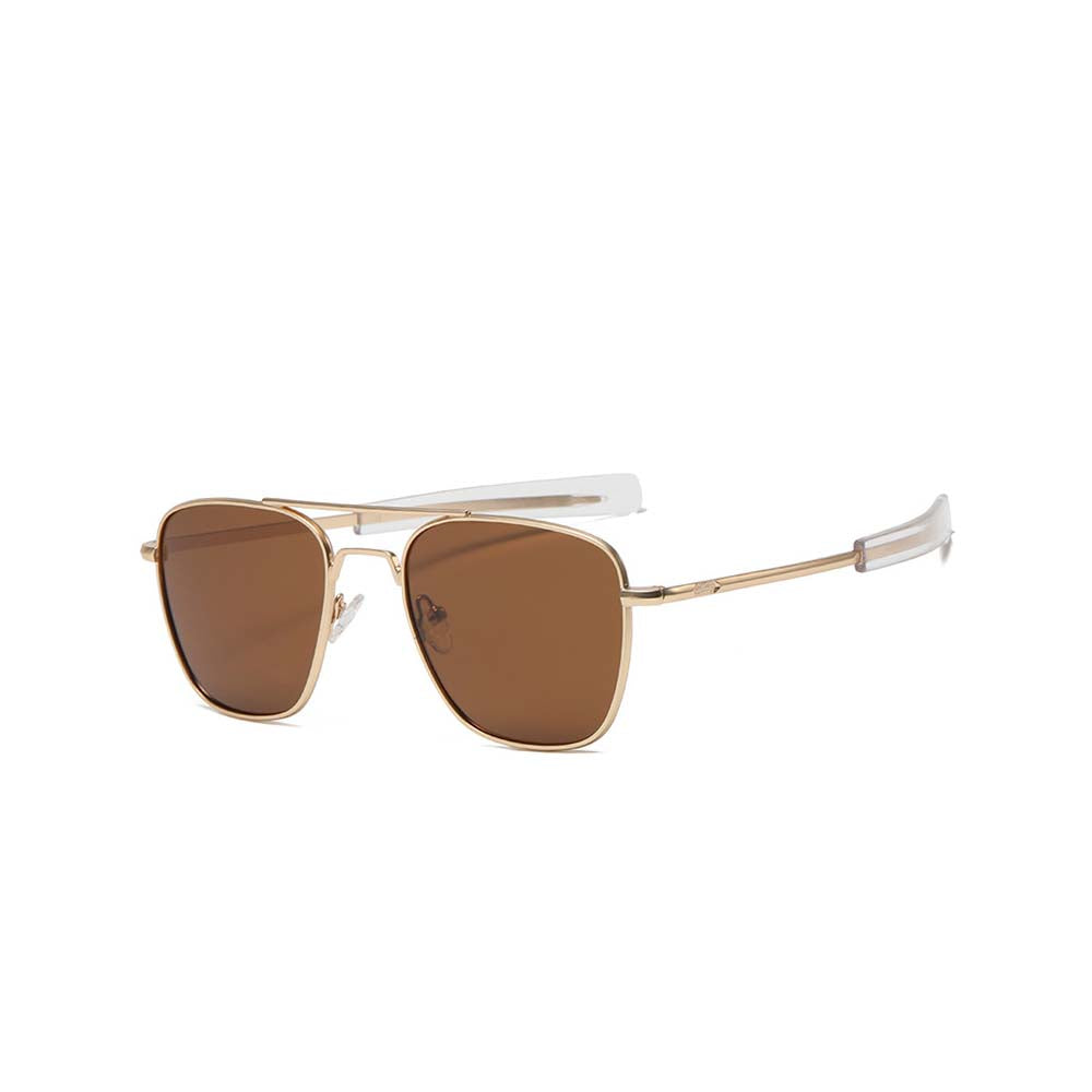 AO Pilot Polarized Sunglasses – Vintage Metal Frame Driving Shades