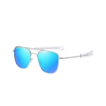 AO Pilot Polarized Sunglasses – Vintage Metal Frame Driving Shades