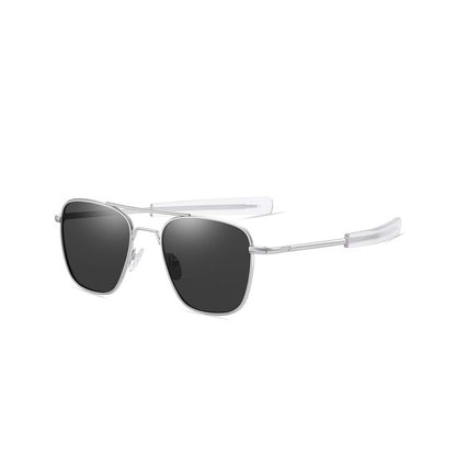 AO Pilot Polarized Sunglasses – Vintage Metal Frame Driving Shades