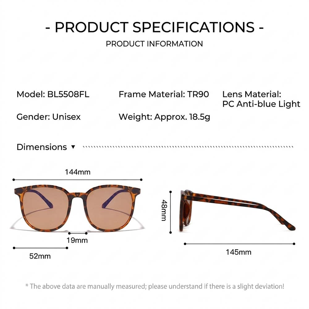 Anti-Blue Light Glasses – Professional 480-520NM Migraine Relief Shades