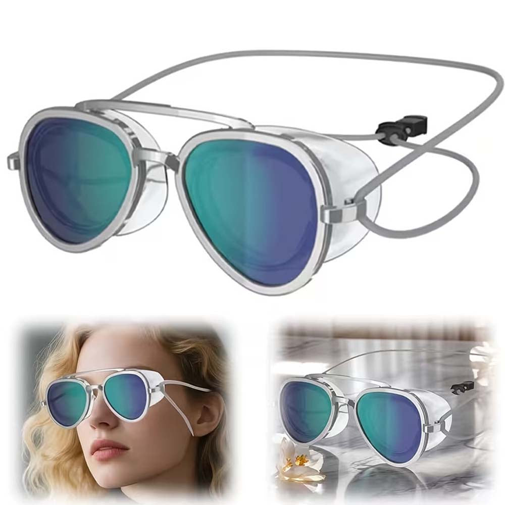 Anti-Fog Mirrored Swimming Goggles – Wide Vision Waterproof Swim Goggles