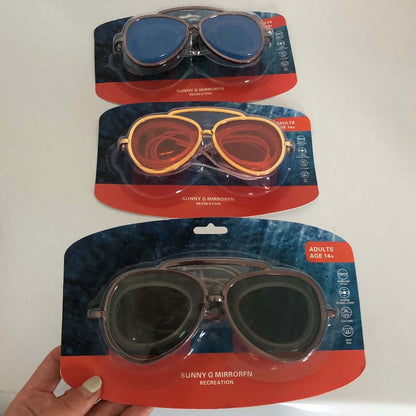Anti-Fog Mirrored Swimming Goggles – Wide Vision Waterproof Swim Goggles