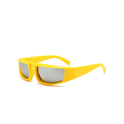 Cyberpunk Future Tech Shield Sunglasses Futuristic Y2K Wrap-Around