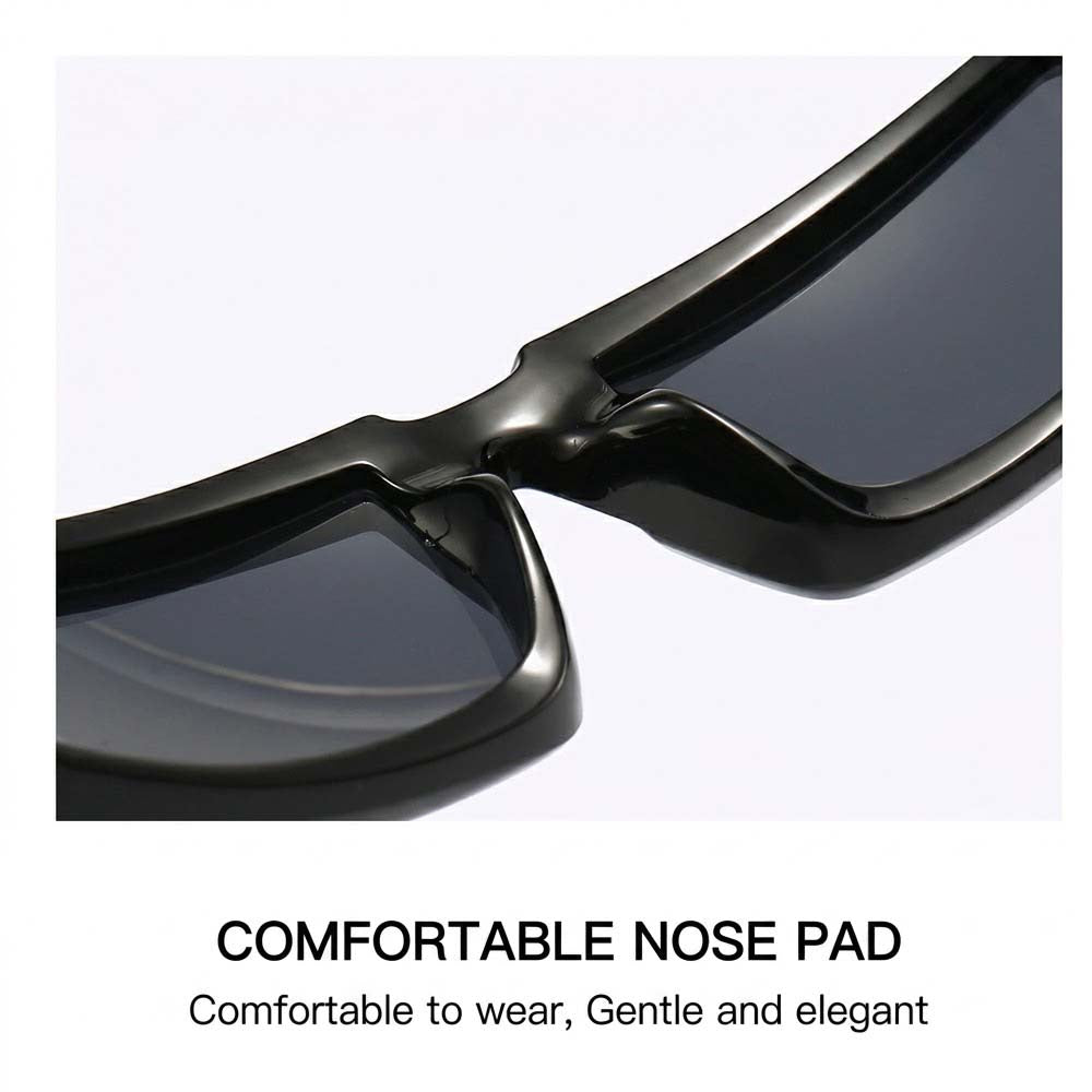 Cyberpunk Future Tech Shield Sunglasses Futuristic Y2K Wrap-Around