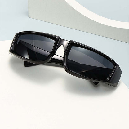 Cyberpunk Future Tech Shield Sunglasses Futuristic Y2K Wrap-Around