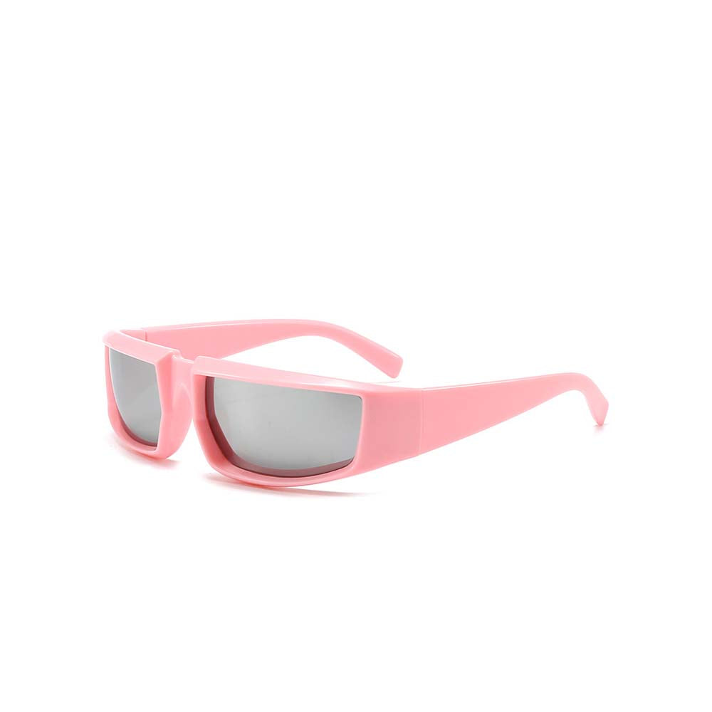 Cyberpunk Future Tech Shield Sunglasses Futuristic Y2K Wrap-Around