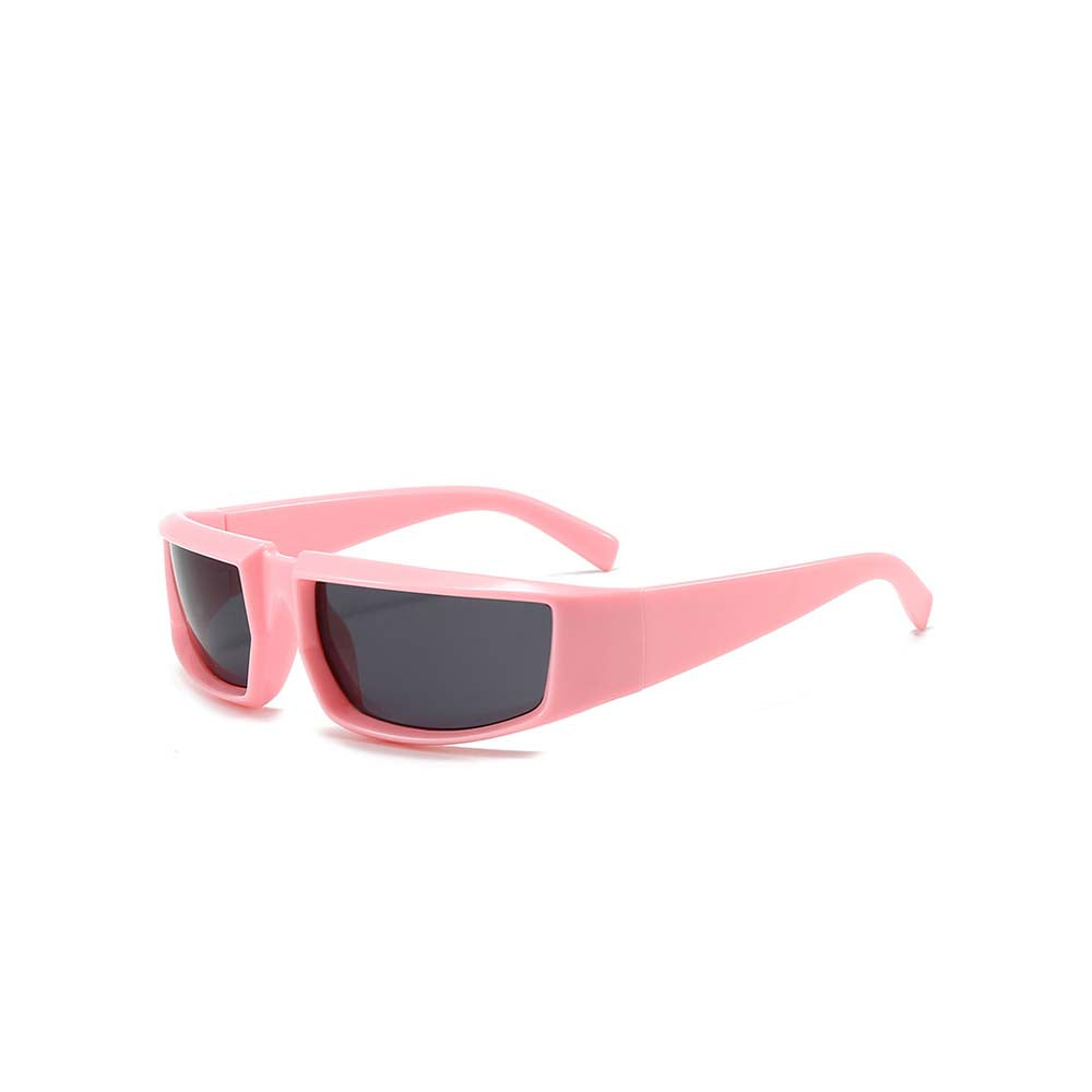Cyberpunk Future Tech Shield Sunglasses Futuristic Y2K Wrap-Around