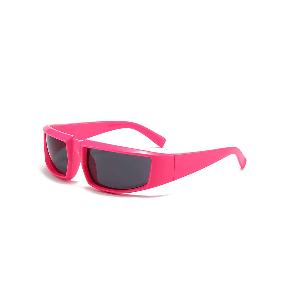 Cyberpunk Future Tech Shield Sunglasses Futuristic Y2K Wrap-Around