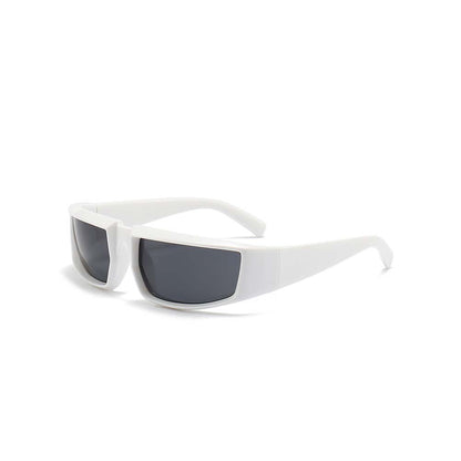 Cyberpunk Future Tech Shield Sunglasses Futuristic Y2K Wrap-Around