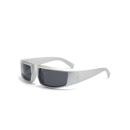 Cyberpunk Future Tech Shield Sunglasses Futuristic Y2K Wrap-Around