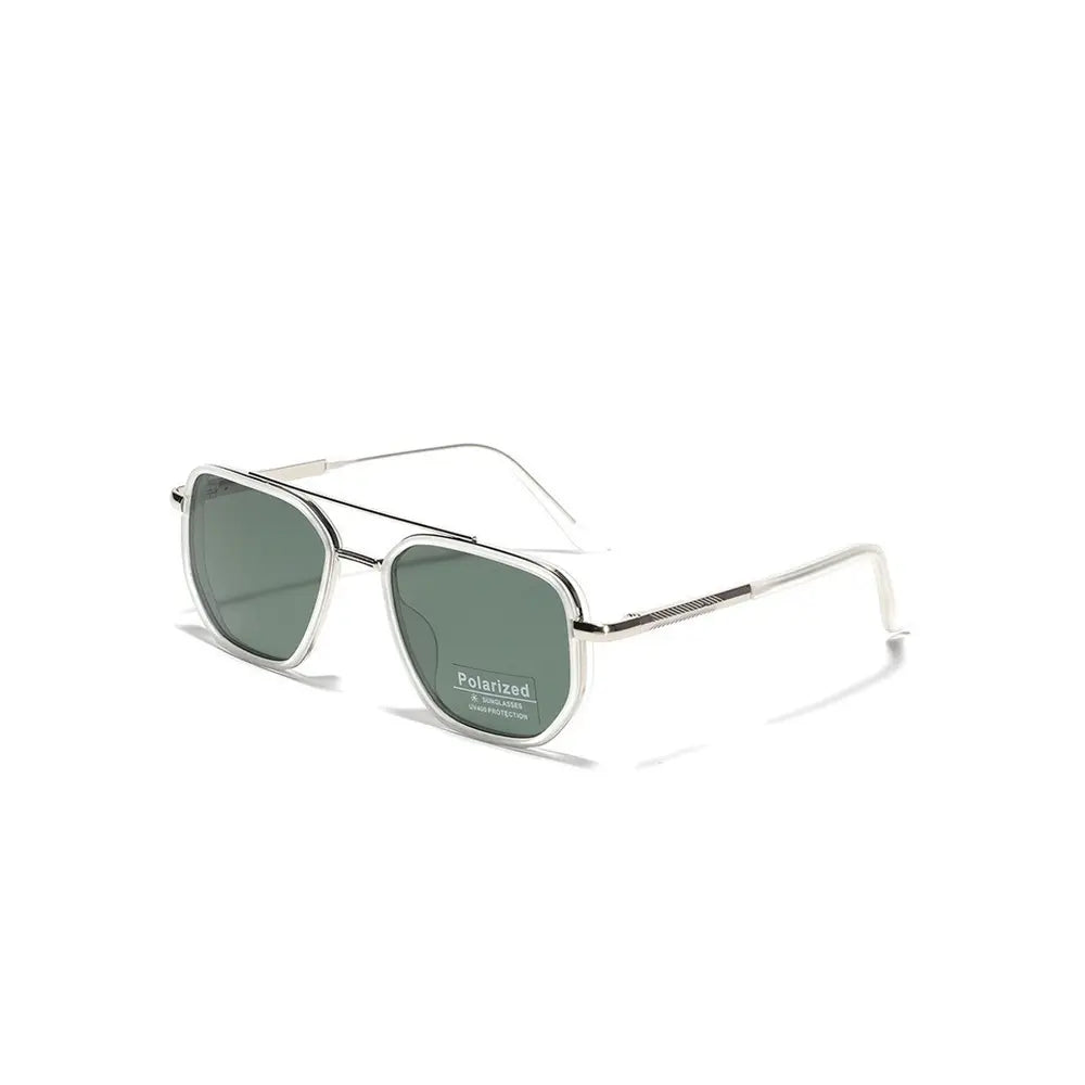 Fashion Geometric Double-Beam Aviator Sunglasses Lightweight