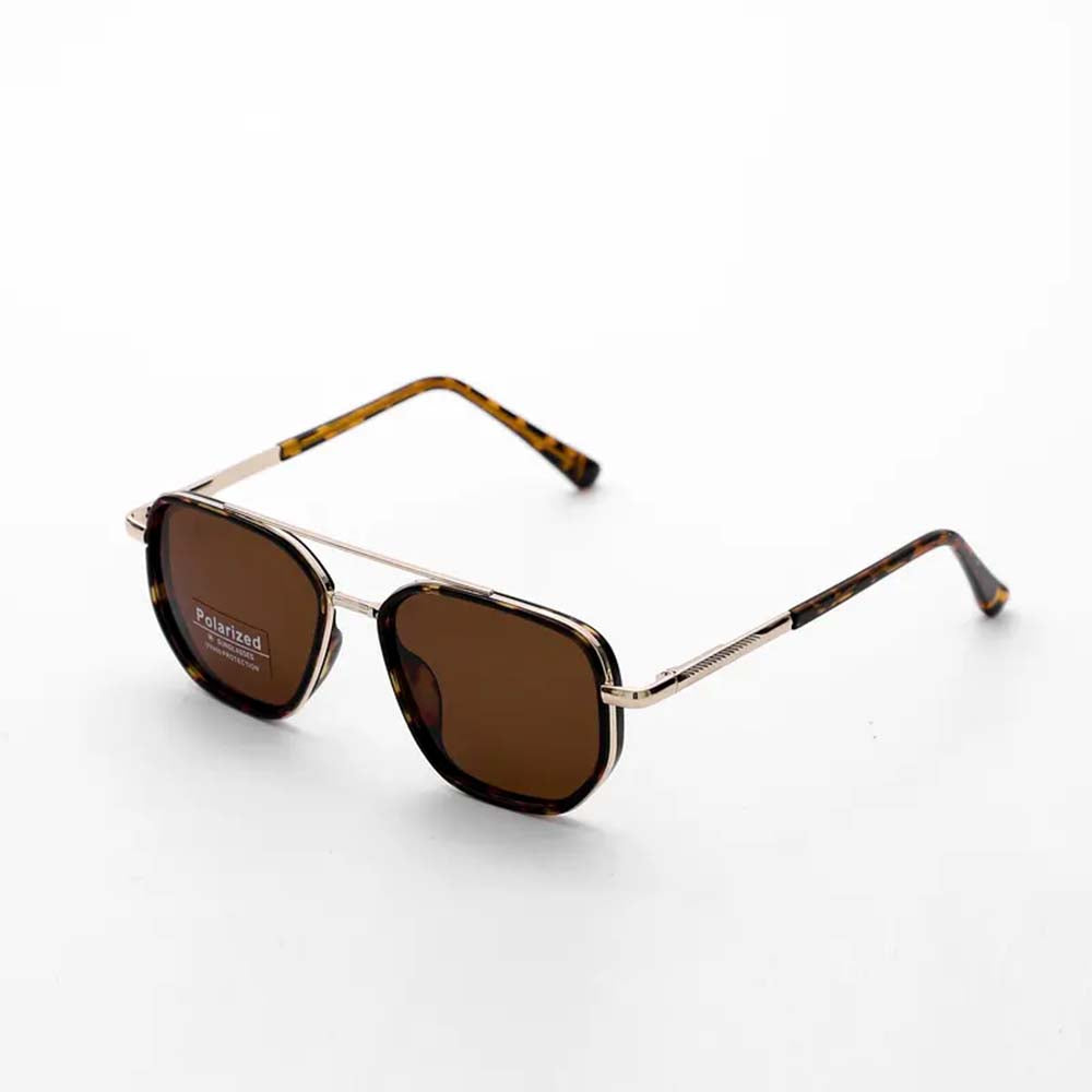 Fashion Geometric Double-Beam Aviator Sunglasses Lightweight