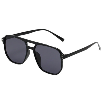 Retro Double Bridge Aviator Sunglasses