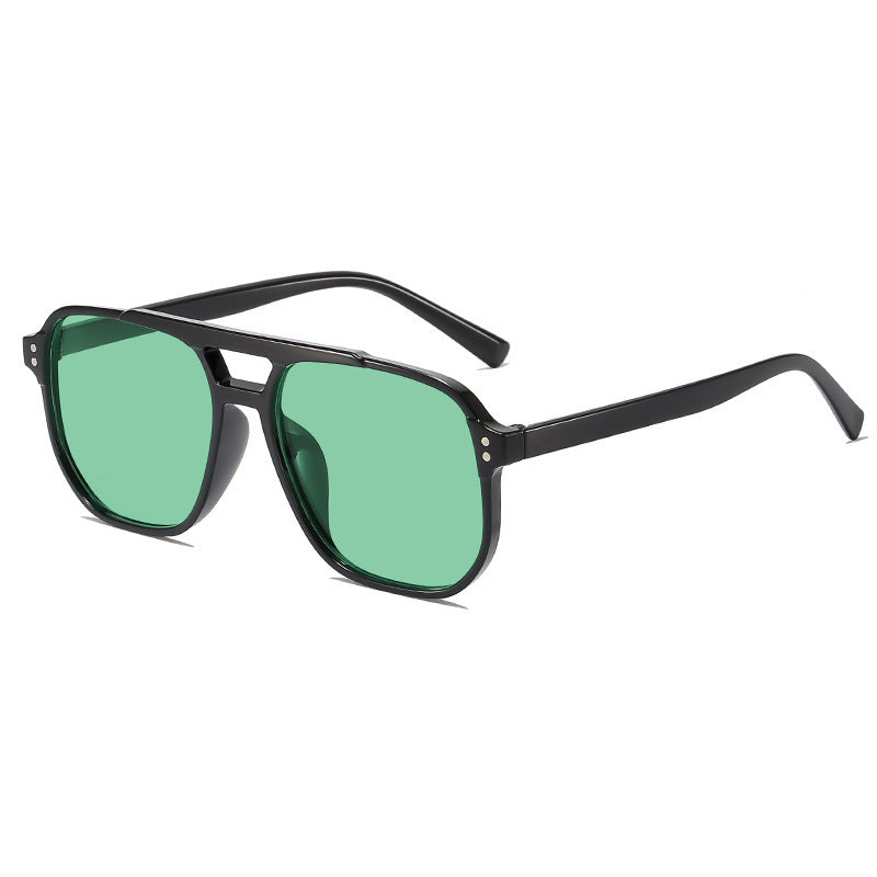 Retro Double Bridge Aviator Sunglasses