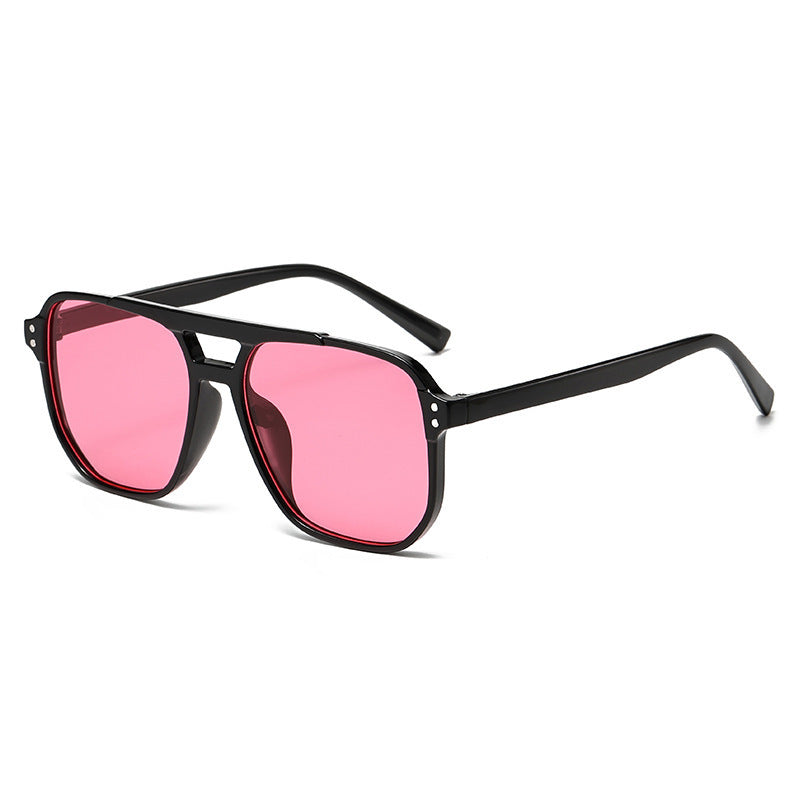 Retro Double Bridge Aviator Sunglasses