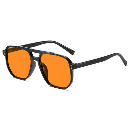 Retro Double Bridge Aviator Sunglasses