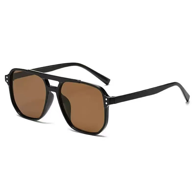 Retro Double Bridge Aviator Sunglasses