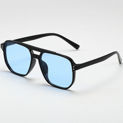 Retro Double Bridge Aviator Sunglasses