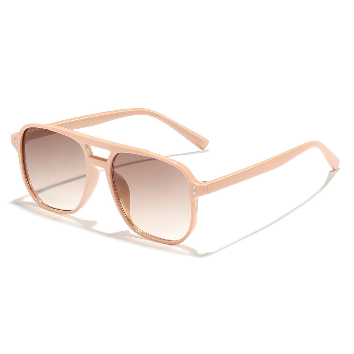 Retro Double Bridge Aviator Sunglasses