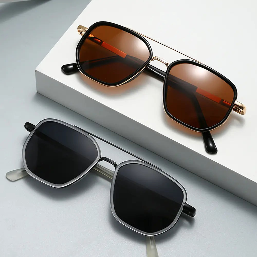 Polarisierte Pilotenbrille – Vintage Metall UV400 Sonnenbrille
