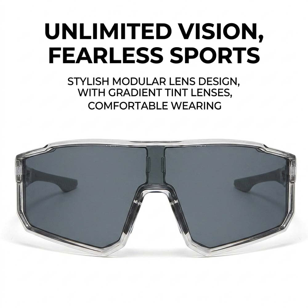 Polarized Cycling Shield Sunglasses – UV400 Lightweight Sports Eyewear