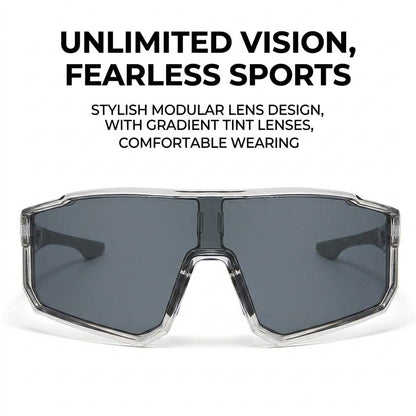 Polarized Cycling Shield Sunglasses – UV400 Lightweight Sports Eyewear