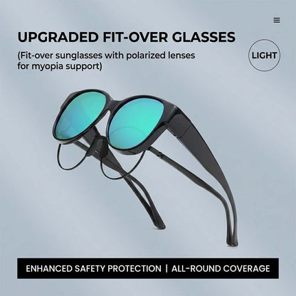 Polarized Fit Over Sunglasses – Wear Over Myopia Prescription Eyewear