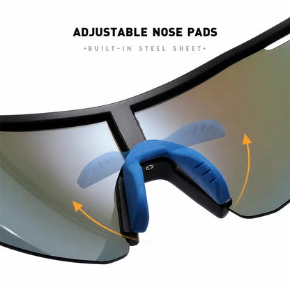 Polarisierte REVO-Fahrradsonnenbrille UV385 Sport-Schutzbrille