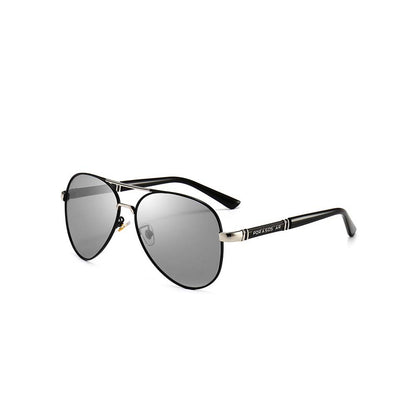 Professional Metal Polarized Aviator Sunglasses Vintage Large Frame Shades