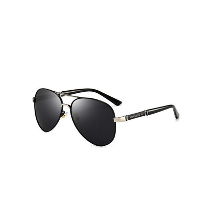 Professional Metal Polarized Aviator Sunglasses Vintage Large Frame Shades