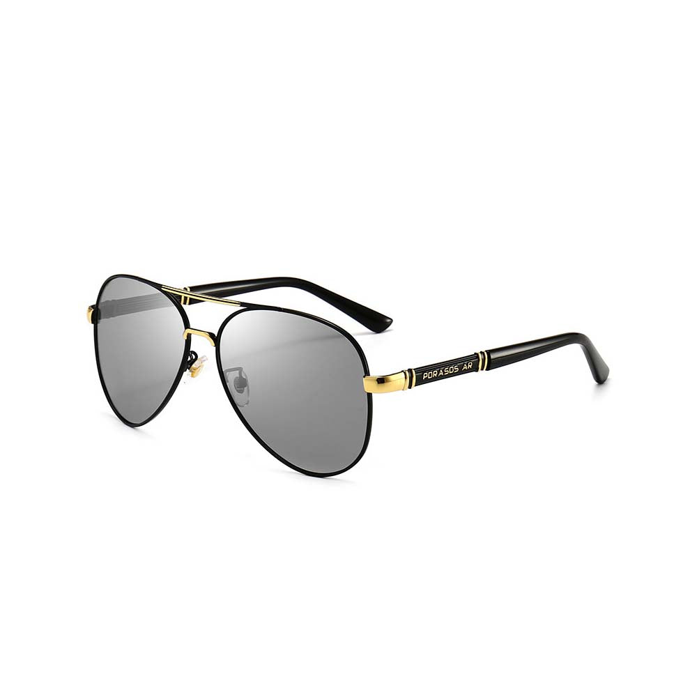 Professional Metal Polarized Aviator Sunglasses Vintage Large Frame Shades