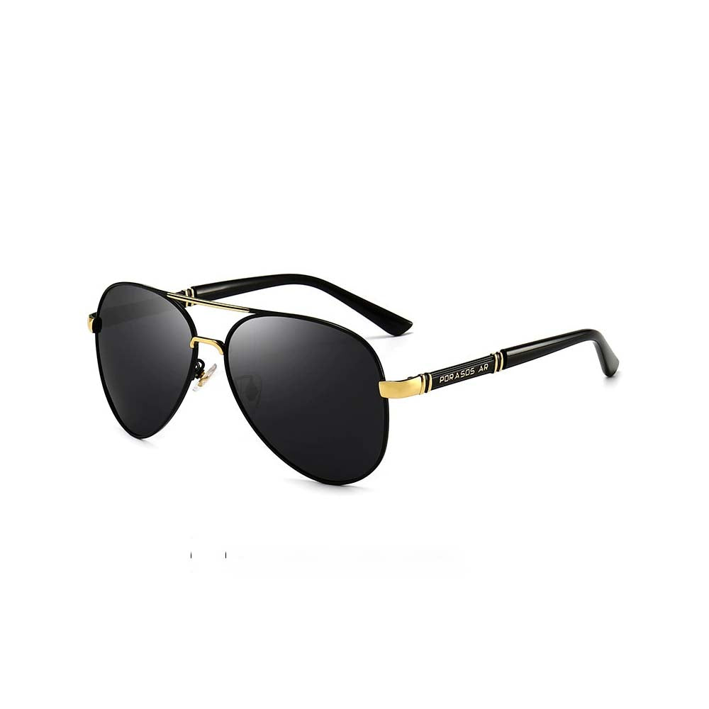 Professional Metal Polarized Aviator Sunglasses Vintage Large Frame Shades