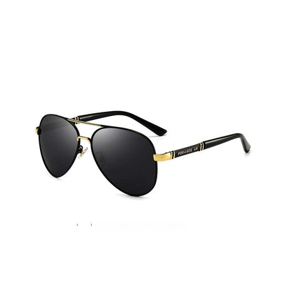 Professional Metal Polarized Aviator Sunglasses Vintage Large Frame Shades