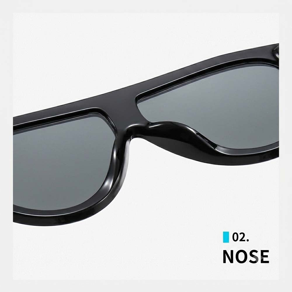 Retro Double-Bridge Pilot Sunglasses Large Frame Urban Shades