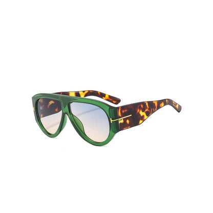 Retro Double-Bridge Pilot Sunglasses Large Frame Urban Shades