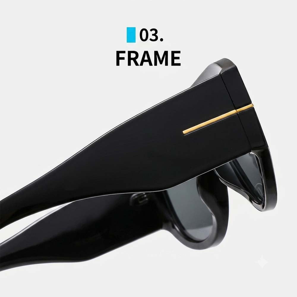 Retro Double-Bridge Pilot Sunglasses Large Frame Urban Shades