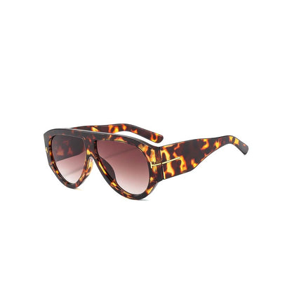 Retro Double-Bridge Pilot Sunglasses Large Frame Urban Shades
