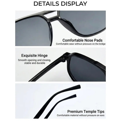 Retro Double Bridge Aviator Sunglasses