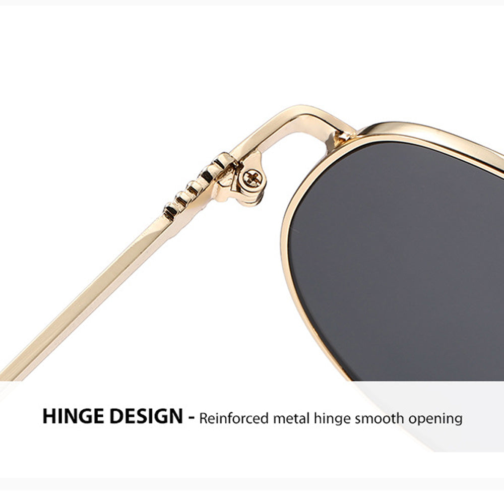 Retro Punk Metal Aviator Sunglasses – Unisex Hip-Hop Oversized Shades