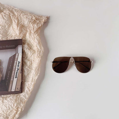 Retro Punk Metal Aviator Sunglasses – Unisex Hip-Hop Oversized Shades