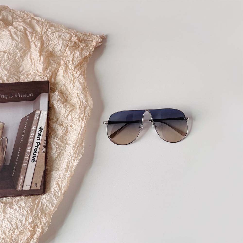 Retro Punk Metal Aviator Sunglasses – Unisex Hip-Hop Oversized Shades