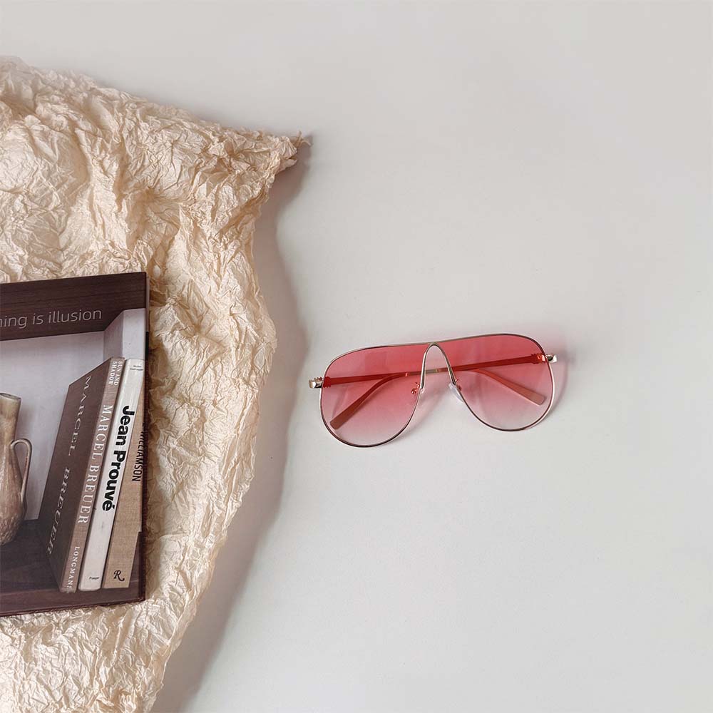 Retro Punk Metal Aviator Sunglasses – Unisex Hip-Hop Oversized Shades