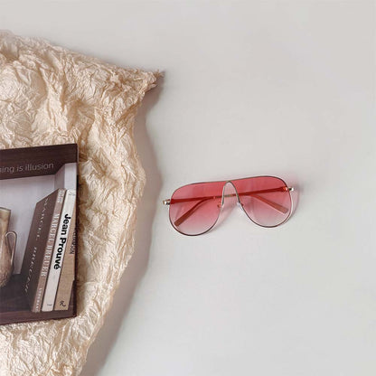 Retro Punk Metal Aviator Sunglasses – Unisex Hip-Hop Oversized Shades