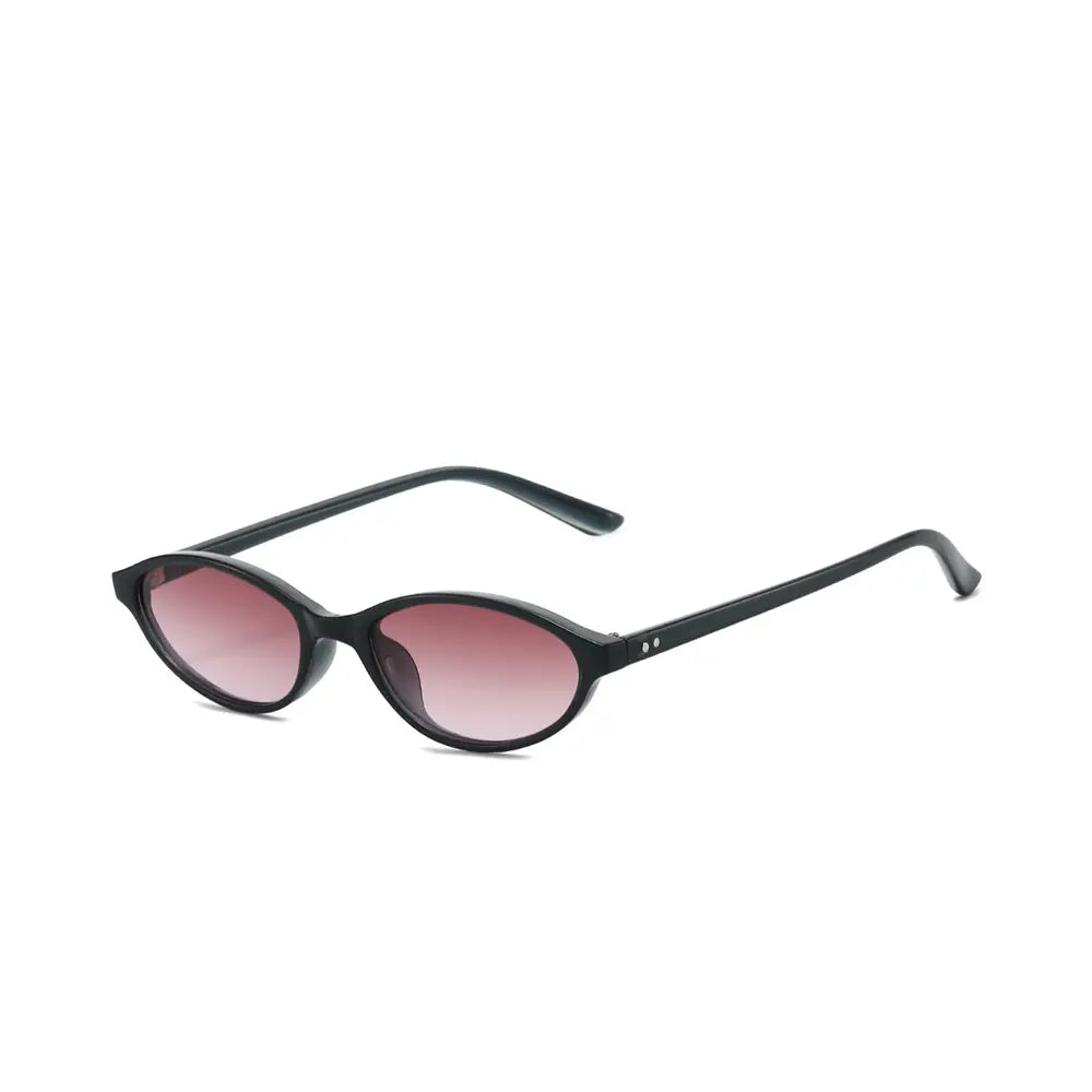 Retro schmale Katzenaugen-Sonnenbrille UV400 Tönung