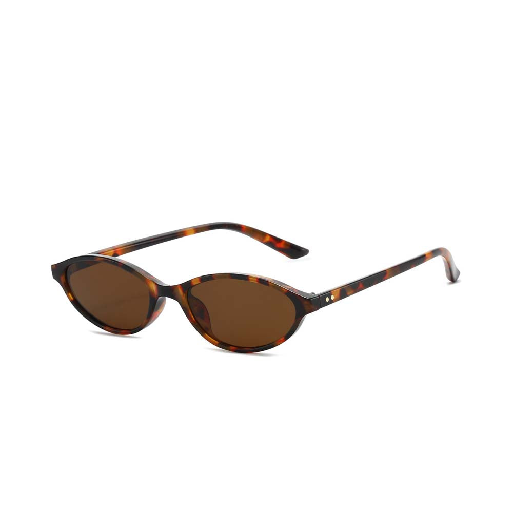 Retro schmale Katzenaugen-Sonnenbrille UV400 Tönung