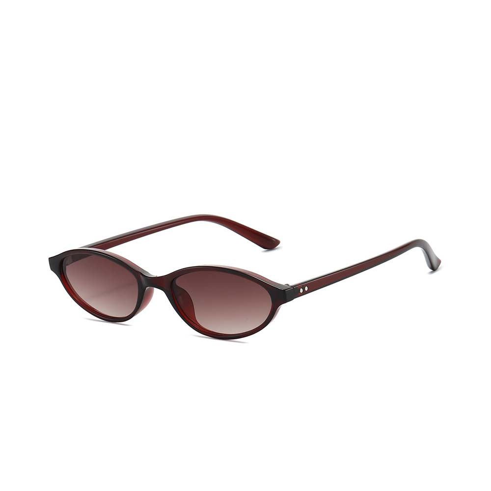 Retro schmale Katzenaugen-Sonnenbrille UV400 Tönung